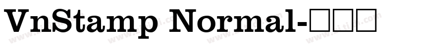 VnStamp Normal字体转换